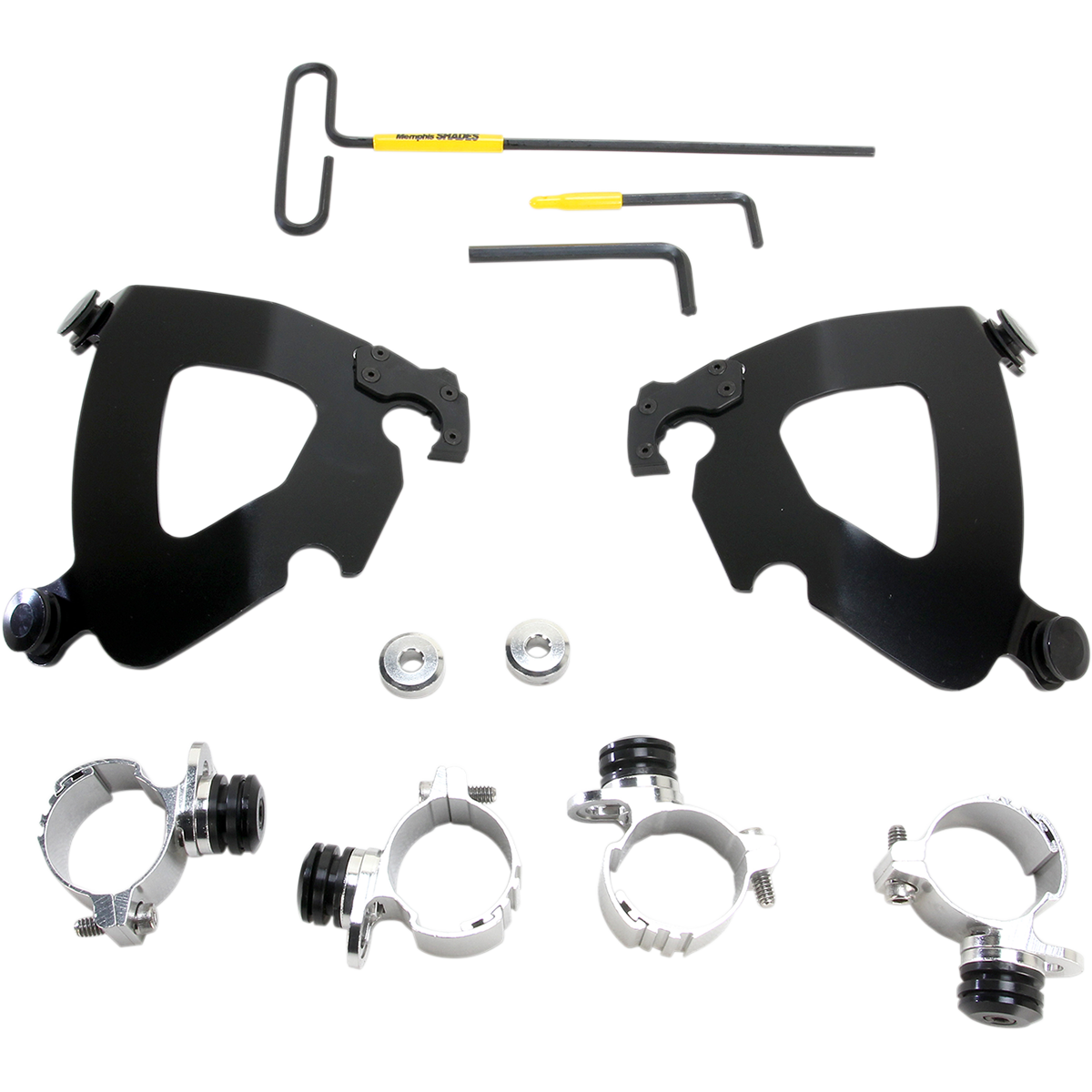 MEMPHIS SHADES - Gauntlet Trigger-Lock Mount Kit - '11-'20 XL1200C (except 1200CX) Black - MetalCore Harley Supply