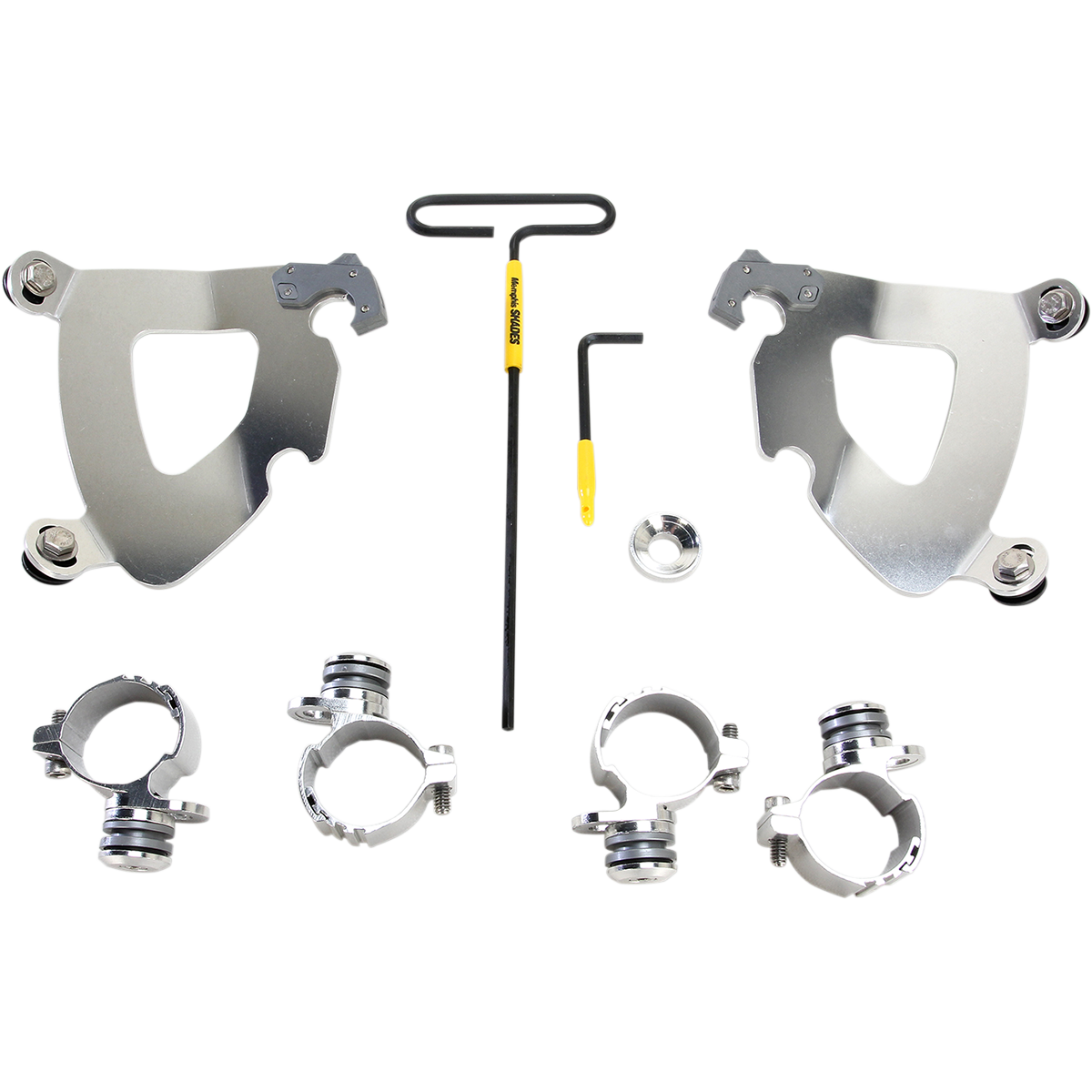 MEMPHIS SHADES - Gauntlet Trigger-Lock Mount Kit - '11-'21 XL883L and '14-'17 XL1200T Polished - MetalCore Harley Supply