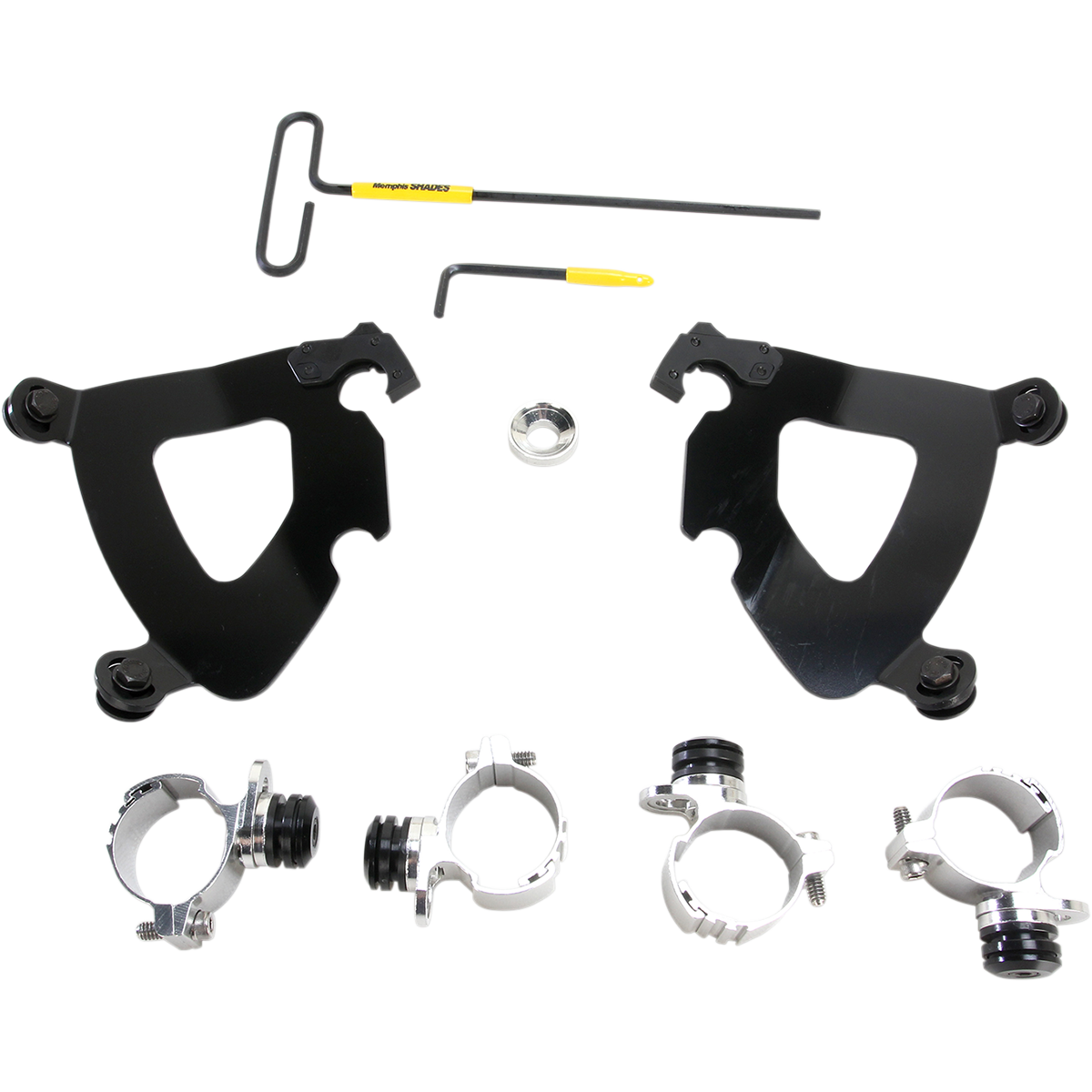 MEMPHIS SHADES - Gauntlet Trigger-Lock Mount Kit - '11-'21 XL883L and '14-'17 XL1200T Black - MetalCore Harley Supply