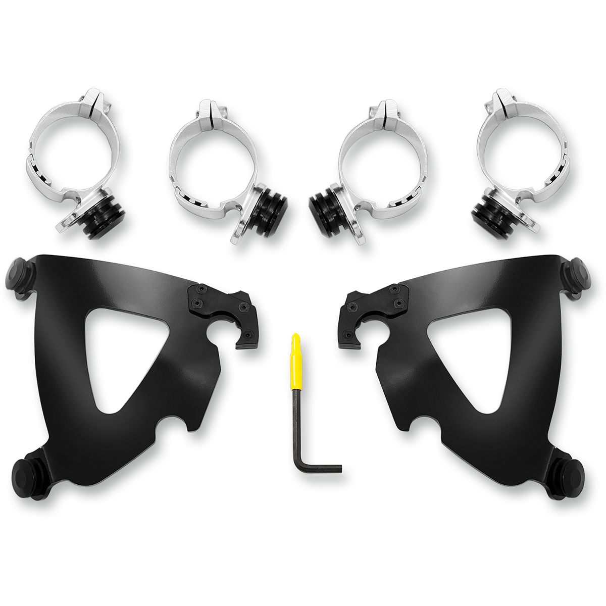 MEMPHIS SHADES - Road Warrior Trigger-Lock Mount Kit - '18-'25 FXBB/S and FXST, '08-'11 FXCW/C, '06-'17 FXD/FXDC/FXDB/FXDI35/