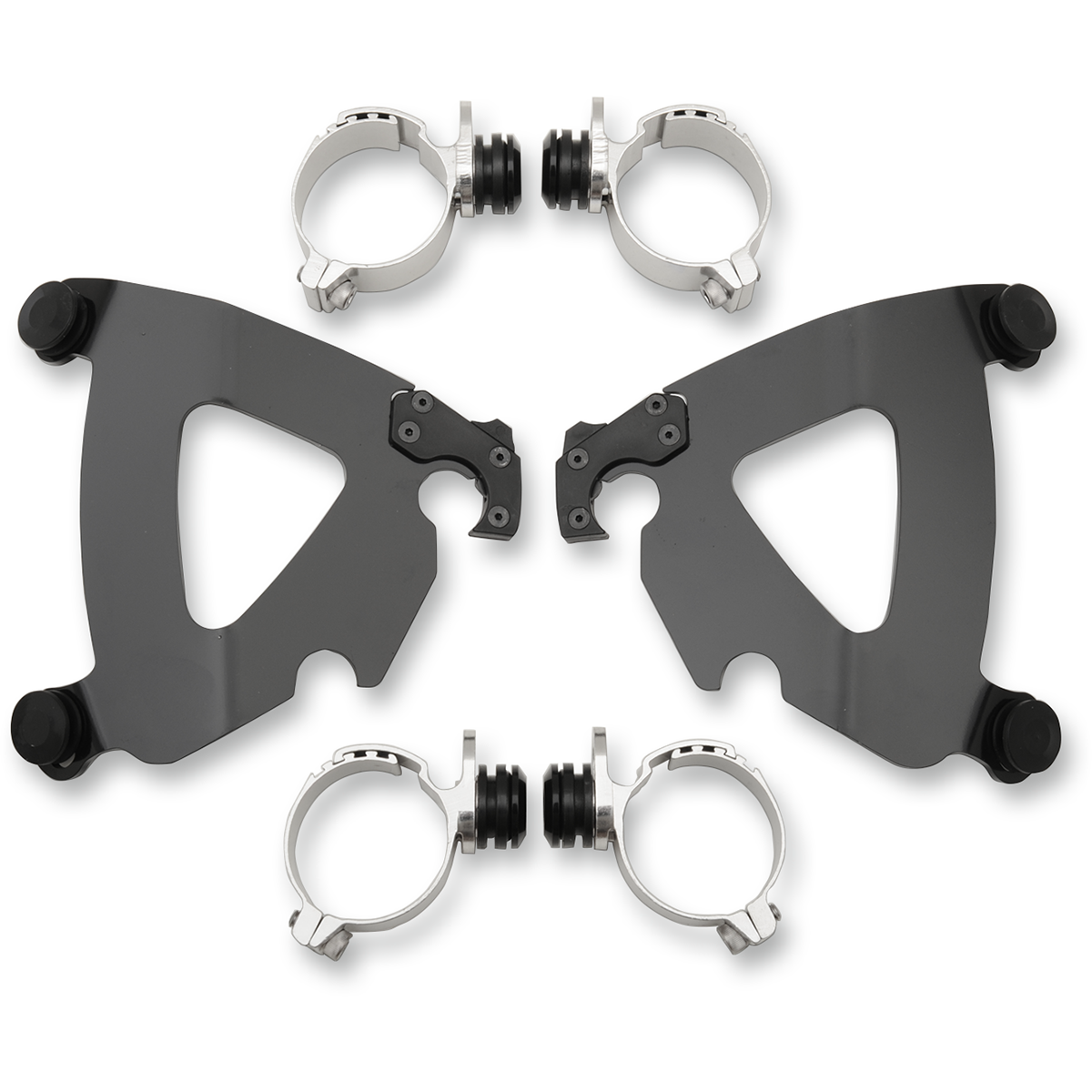 MEMPHIS SHADES - Road Warrior Trigger-Lock Mount Kit - '13-'17 FXSB, '08-'17 FXDF, '06-'17 FXDWG Black