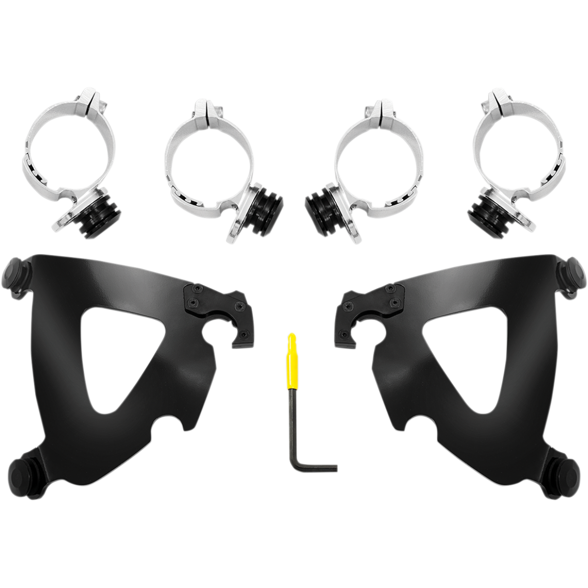 MEMPHIS SHADES - Road Warrior Trigger-Lock Mount Kit - '18-'21 FXLR Black - MetalCore Harley Supply