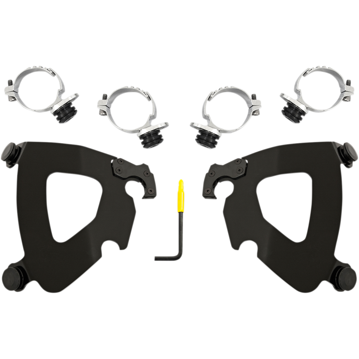 MEMPHIS SHADES - Gauntlet Trigger-Lock Mount Kit - '18-'20 FXLR Black - MetalCore Harley Supply