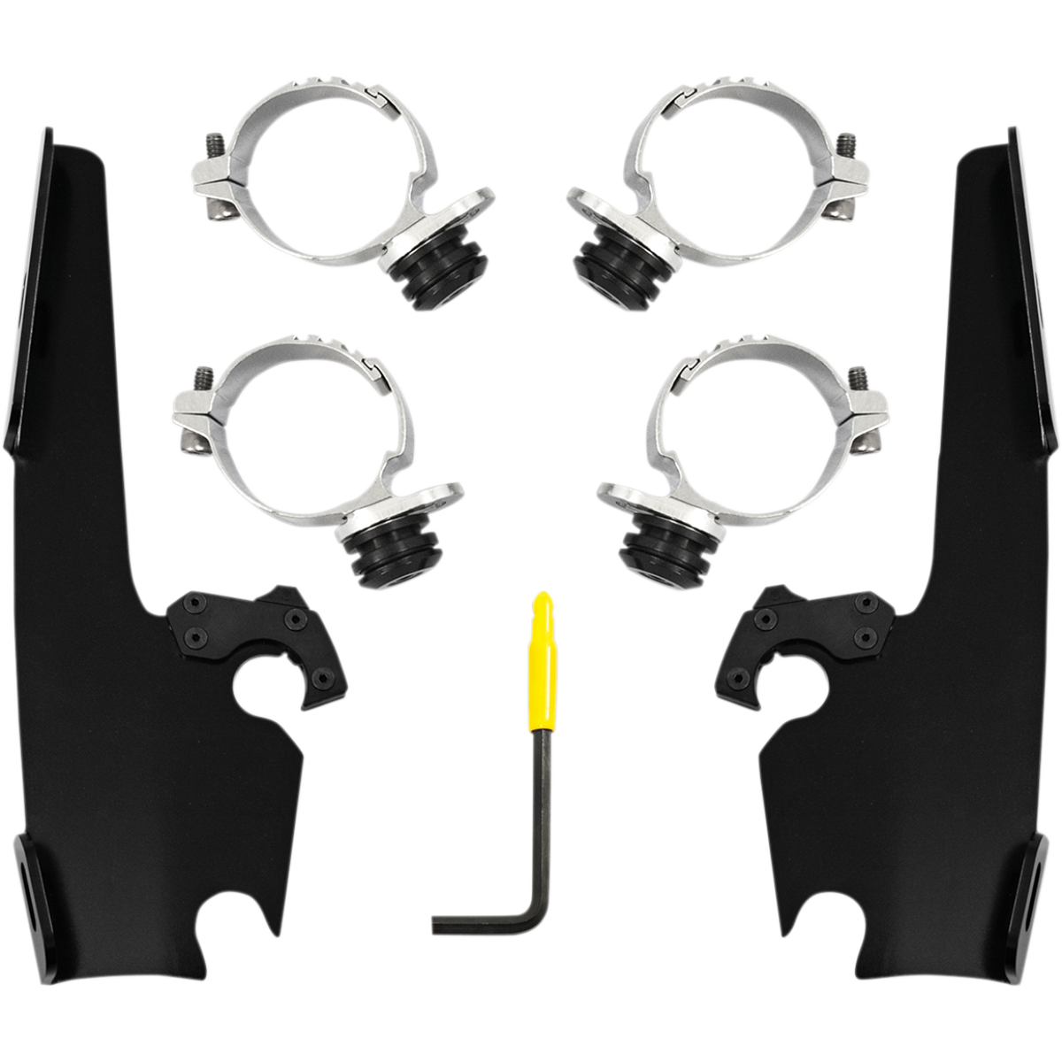MEMPHIS SHADES - Batwing Trigger-Lock Mount Kit - '18-'23 FXBB/FXBBS and '18-'20 FXLR Black - MetalCore Harley Supply