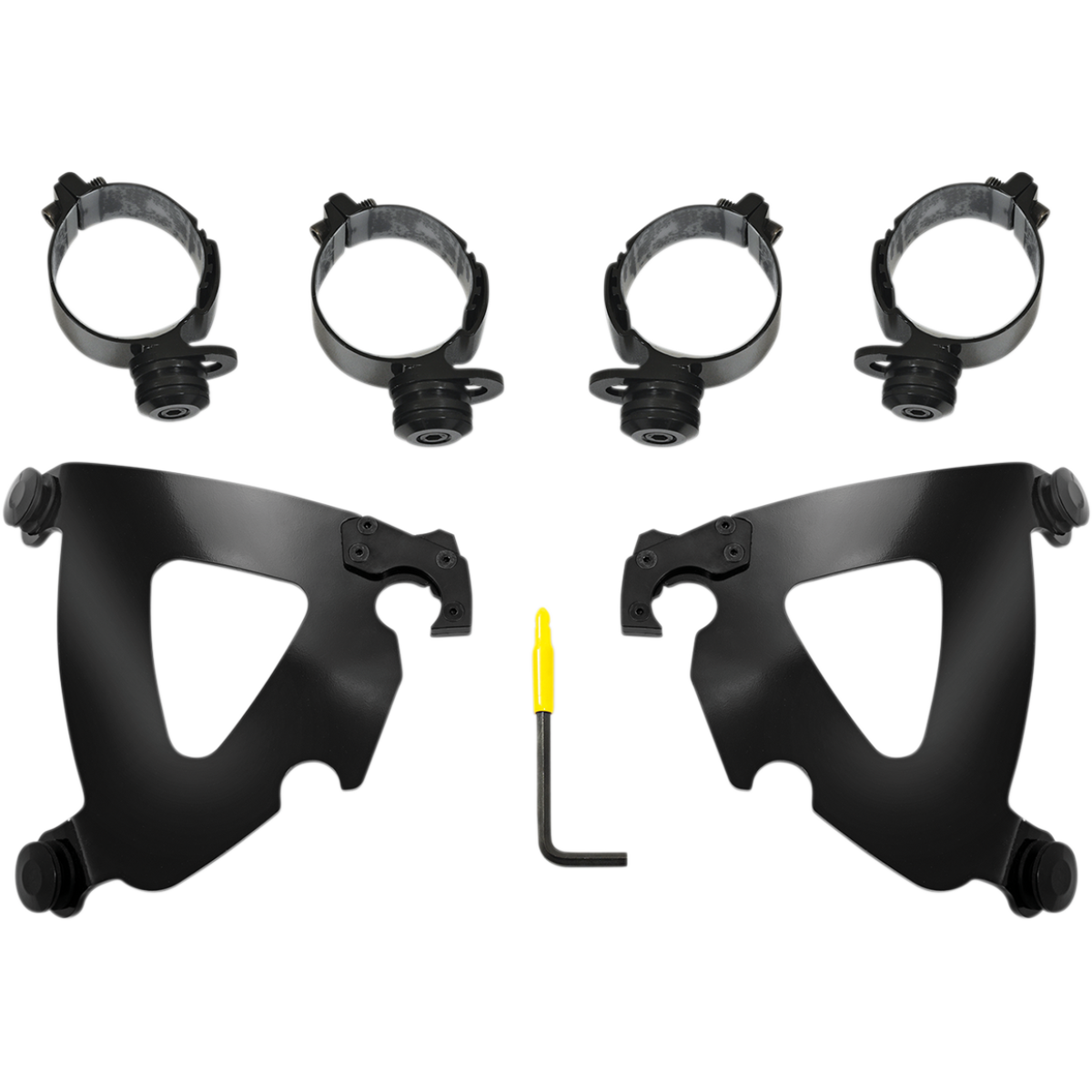 MEMPHIS SHADES - Road Warrior Trigger-Lock Mount Kit - '20-'24 FXLRS and '18-'24 FLSB Black - MetalCore Harley Supply