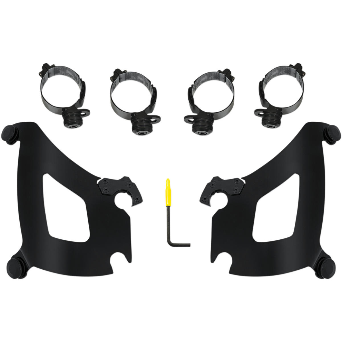 MEMPHIS SHADES - Bullet Trigger-Lock Mount Kit - '18-'21 FLSB Black - MetalCore Harley Supply