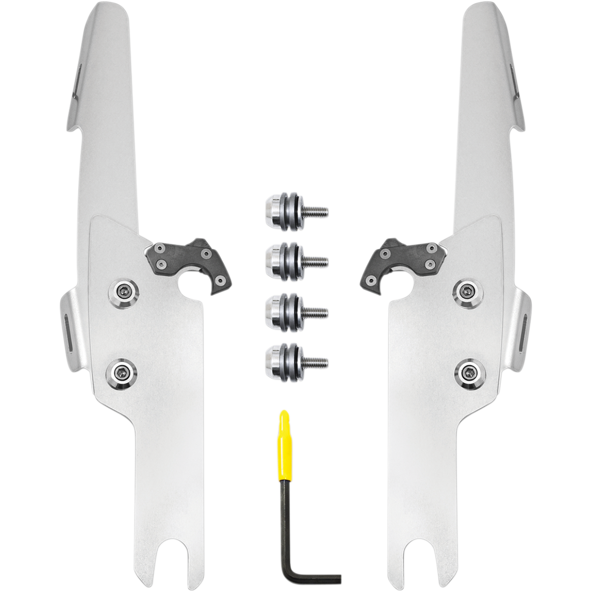 MEMPHIS SHADES - Batwing Trigger-Lock Mount Kit - '18-'23 FLHRXS and '04-'07 FLHRS/FLHRSI Polished - MetalCore Harley Supply