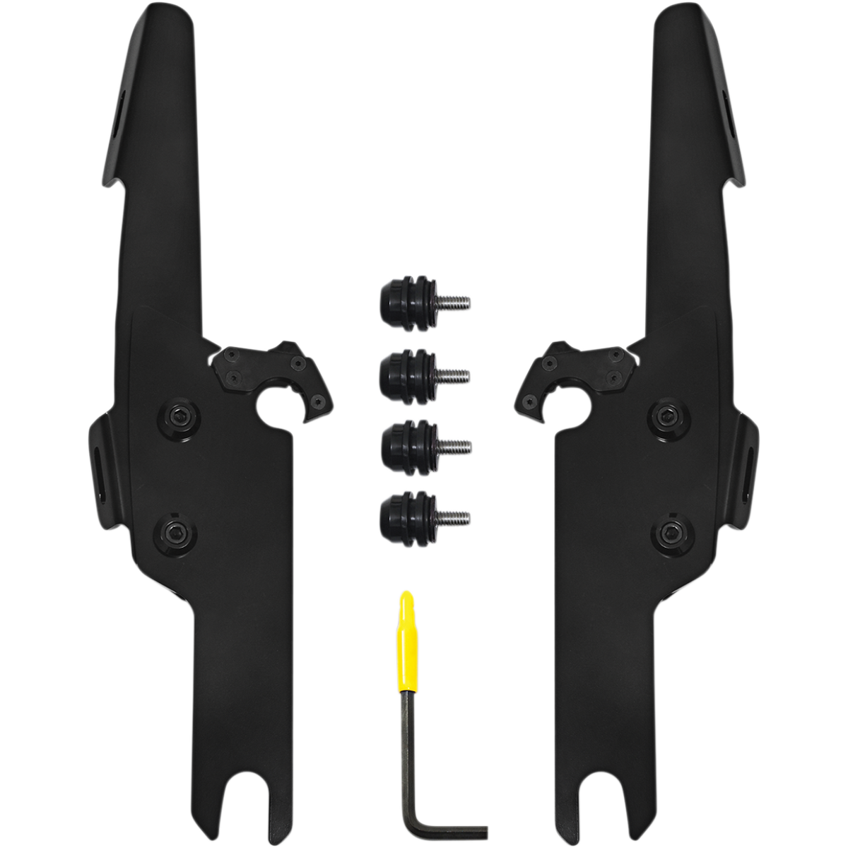 MEMPHIS SHADES - Batwing Trigger-Lock Mount Kit - '18-'23 FLHRXS and '04-'07 FLHRS/FLHRSI Black - MetalCore Harley Supply
