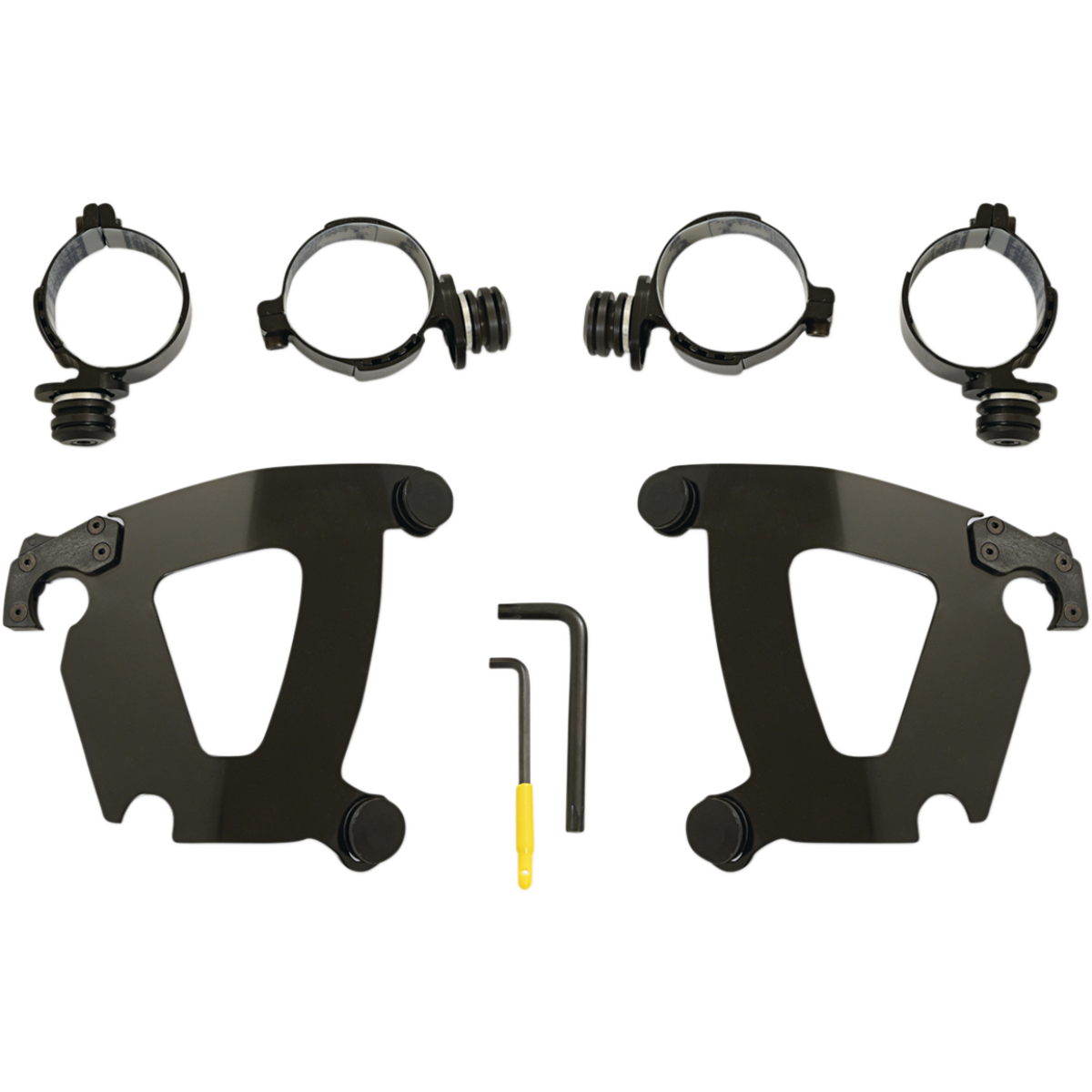 MEMPHIS SHADES - Road Warrior Trigger-Lock Mount Kit - '18-'24 FXFB/S Black - MetalCore Harley Supply