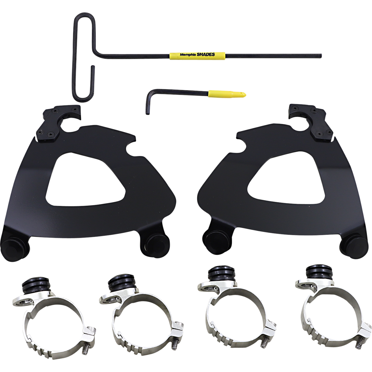 MEMPHIS SHADES - Gauntlet Trigger-Lock Mount Kit - '16-'22 XL1200X Black - MetalCore Harley Supply