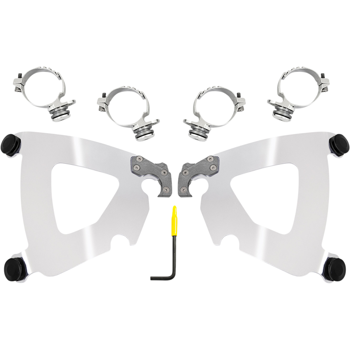 MEMPHIS SHADES - Road Warrior Trigger-Lock Mount Kit - '16-'22 XL1200X Black - MetalCore Harley Supply