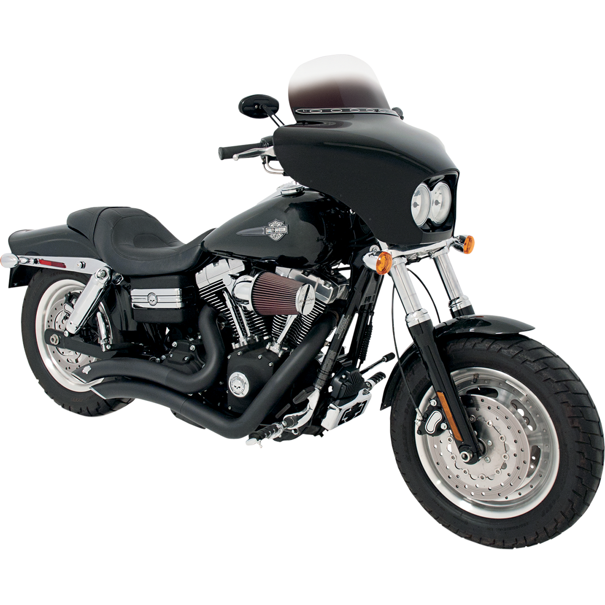 MEMPHIS SHADES - Batwing Fairing - '08-'17 FXDF Fat Bob View 2 - MetalCore Harley Supply