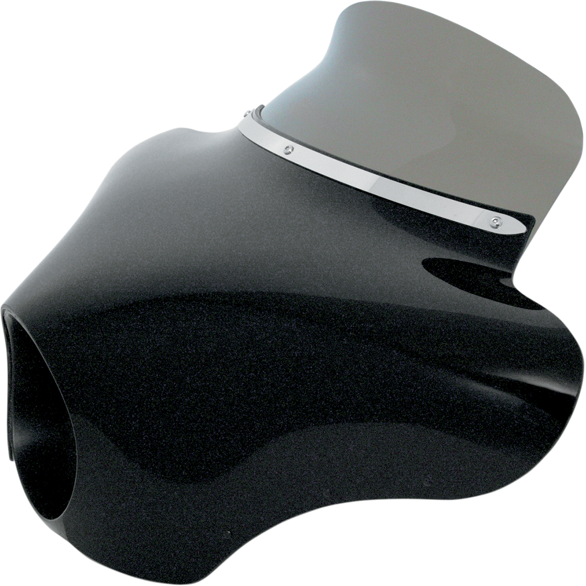 MEMPHIS SHADES - Batwing Spoiler Windshield - 6.5" Smoke - MetalCore Harley Supply