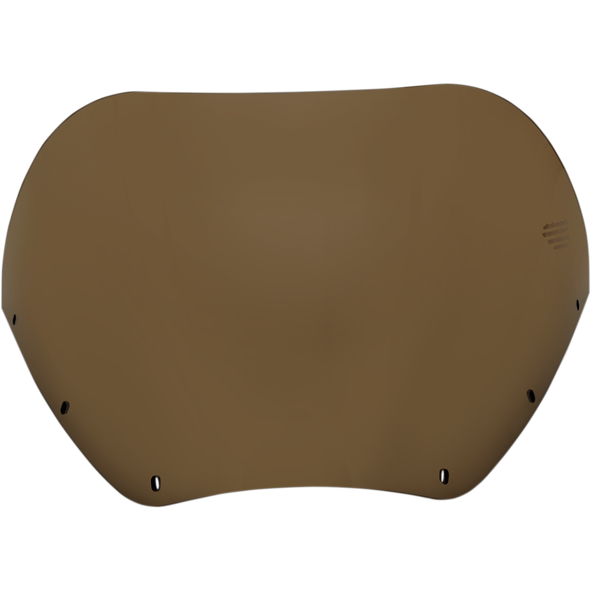 MEMPHIS SHADES - Road Warrior Windshield - 7" Cafe black smoke Solid - MetalCore Harley Supply