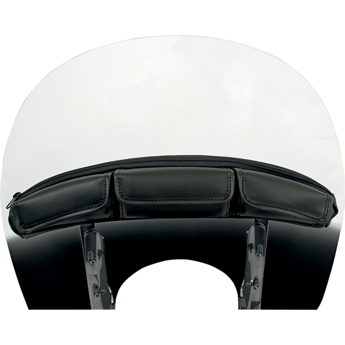 MEMPHIS SHADES - Windshield Pouch - Big Zipper quad pouch View 3 - MetalCore Harley Supply