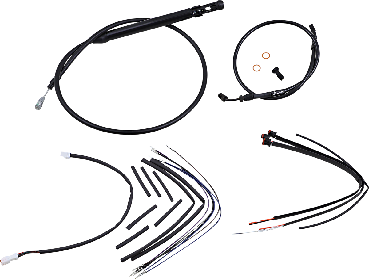 BURLY BRAND-Complete Handlebar Install Kits for T BARS / M8 Softails-Handlebar Install Kits-MetalCore Harley Supply