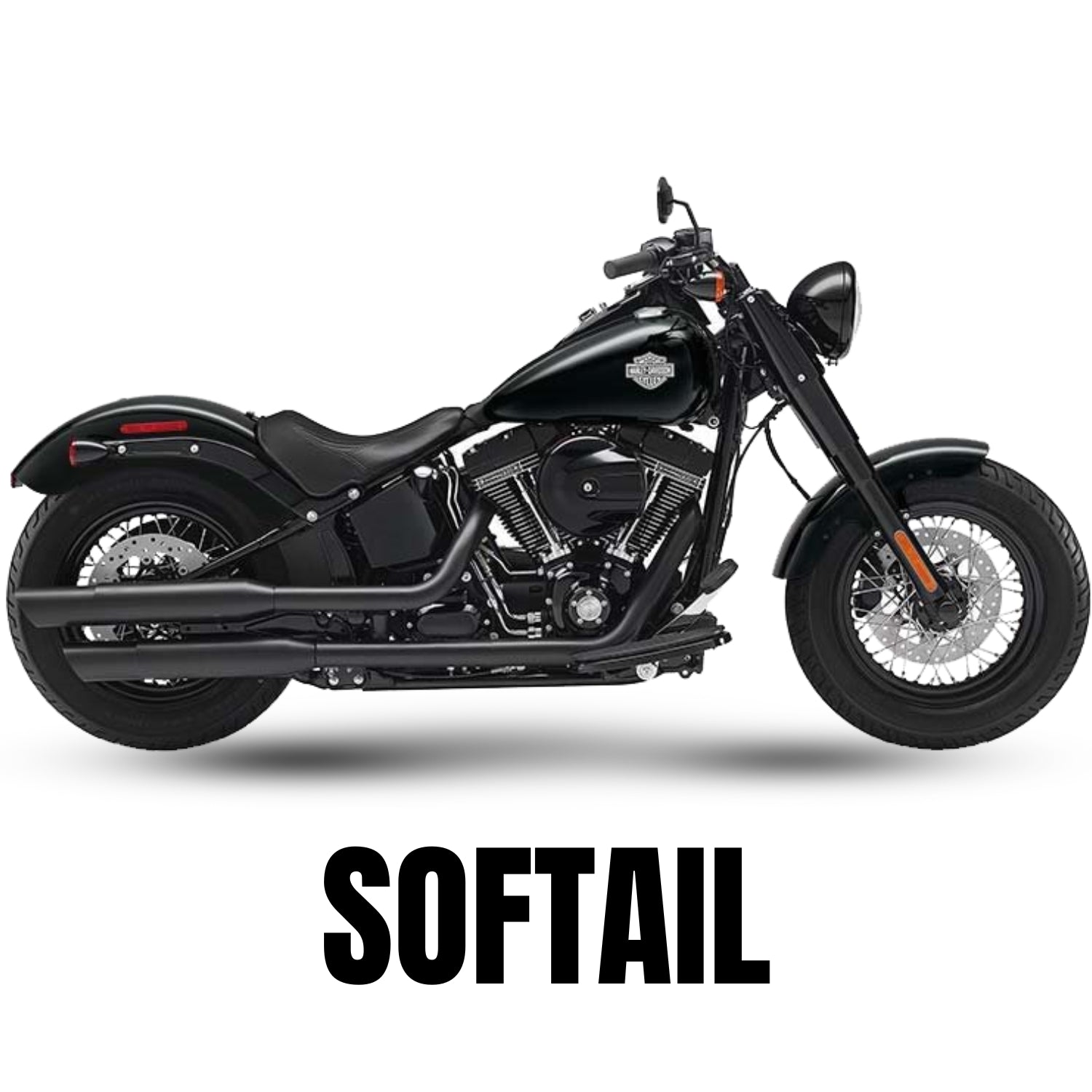 Harley Softail Parts and Accessories Logo and Button to Shop