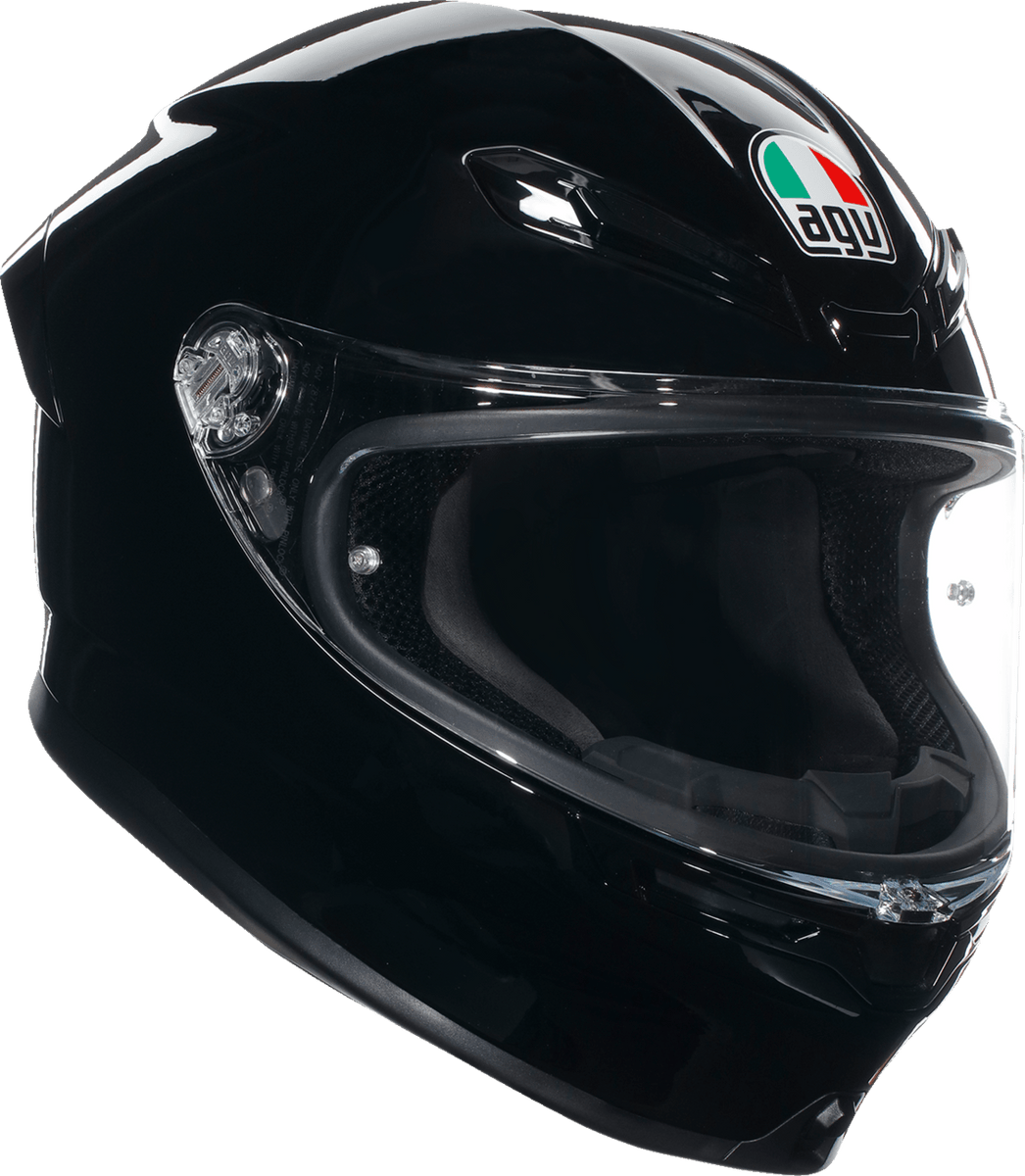 AGV K6 S Helmet – Carbon-Aramid Fiber, Aerodynamic, & Ultimate Comfort