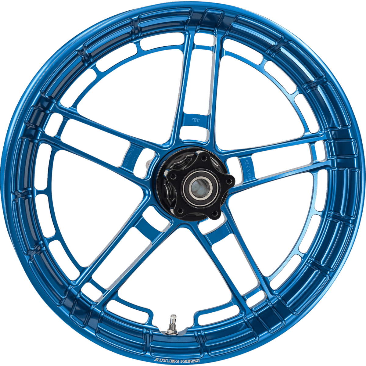 ARLEN NESS - Flatline Front Rim 19x3.25 Blue - Wheels - MetalCore Harley Supply