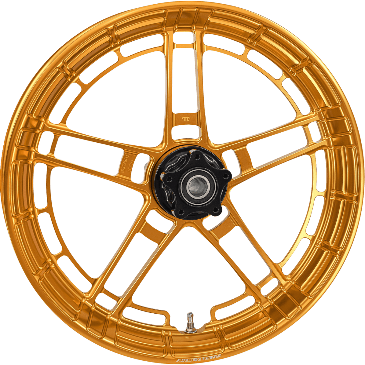 ARLEN NESS - Flatline Front Rim 21x3.5 Gold - Wheels - MetalCore Harley Supply