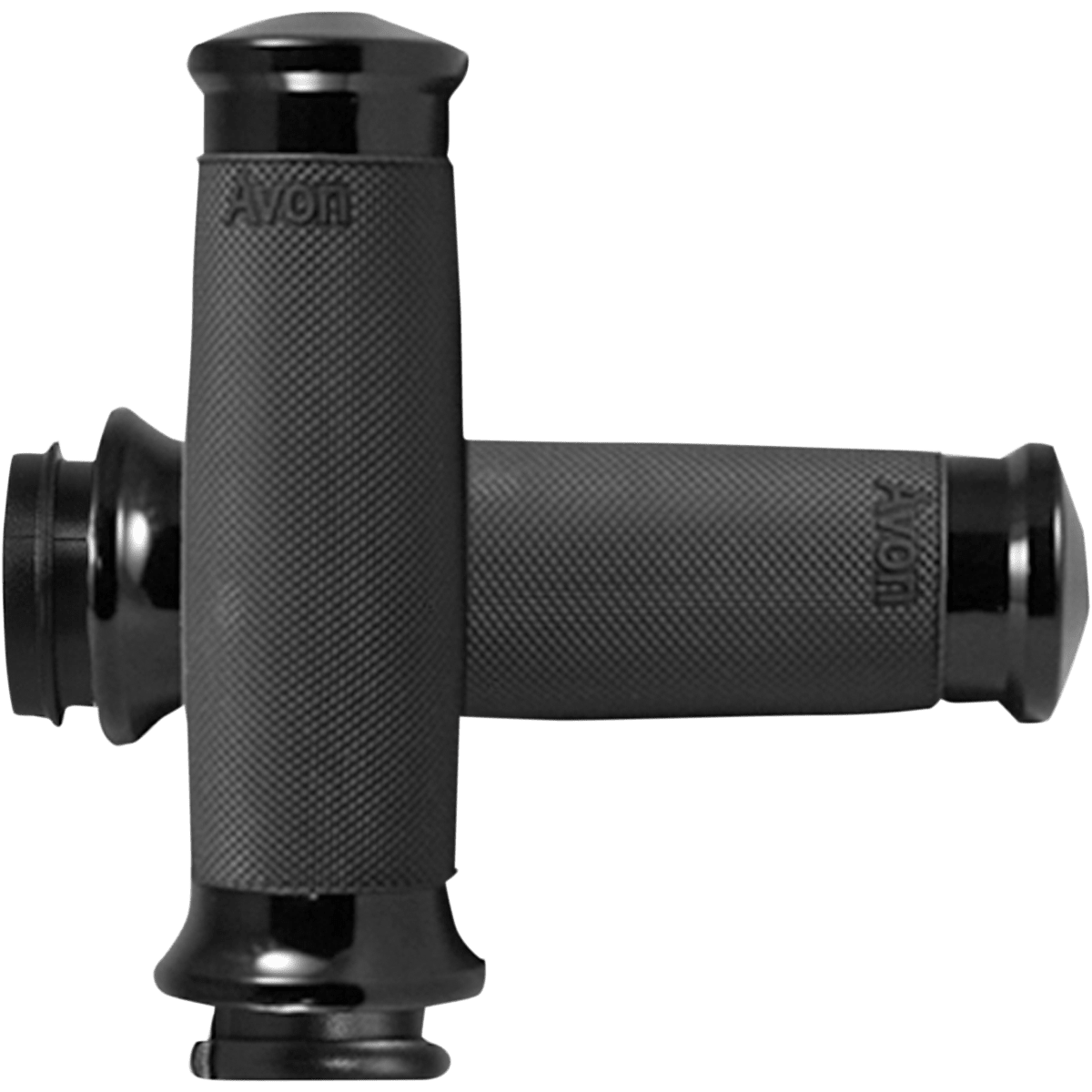 AVON GRIPS - Avon Custom Grips - Contour Black Anodized '08-'24 - Grips - MetalCore Harley Supply