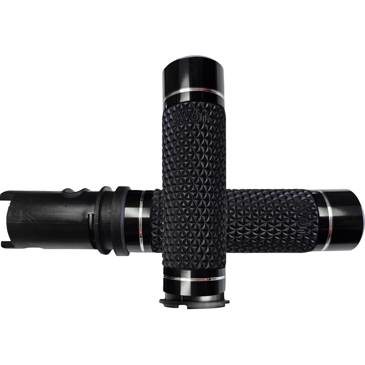 AVON GRIPS - Avon K25 Grips - Black Anodized '24-'25 - Grips - MetalCore Harley Supply