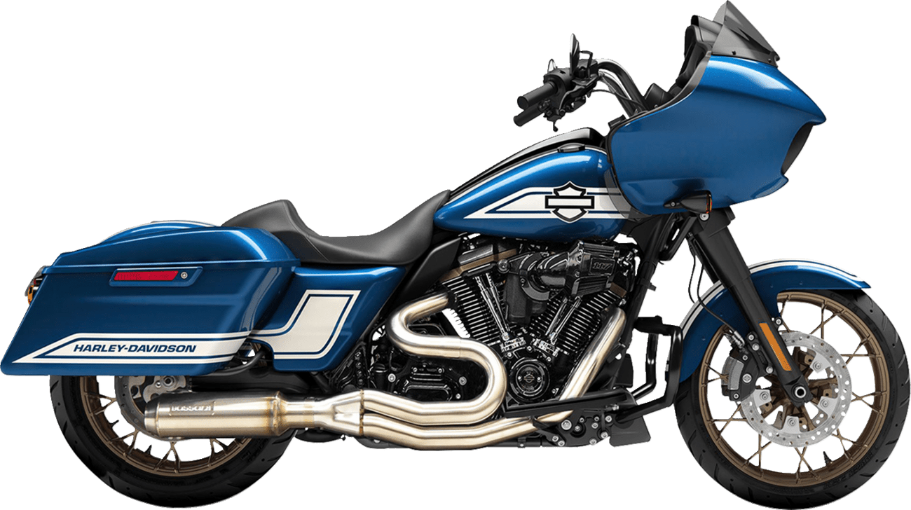 BASSANI EXHAUST-2-into-1 Mid-Length Exhaust System with Super Bike Muffler - MetalCore Harley Supply