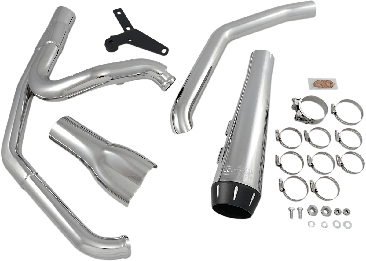 BASSANI EXHAUST-2-into-1 Road Rage Exhaust System - MetalCore Harley Supply