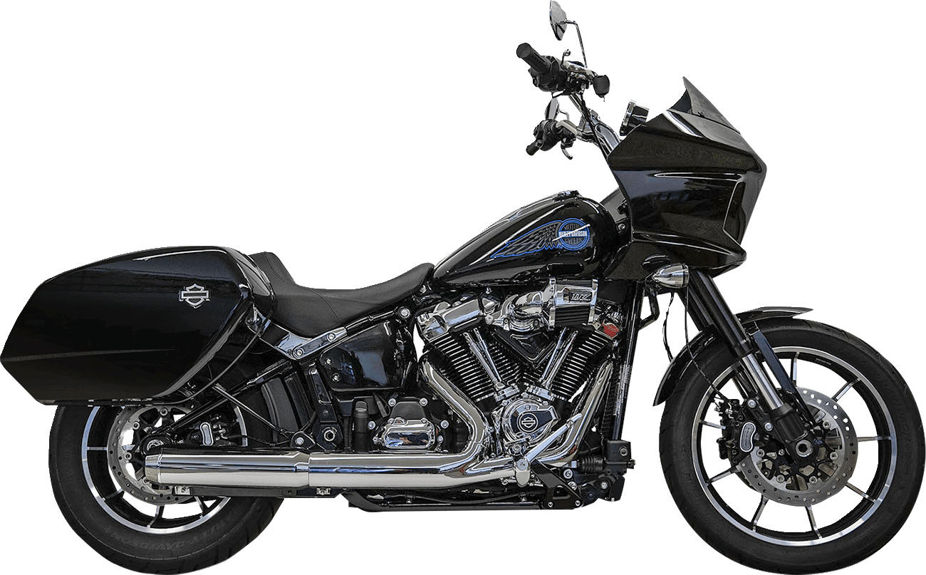 BASSANI EXHAUST-4" Slip-On Muffler with 2-1/2" x 10" Baffle Core - 49-State - MetalCore Harley Supply