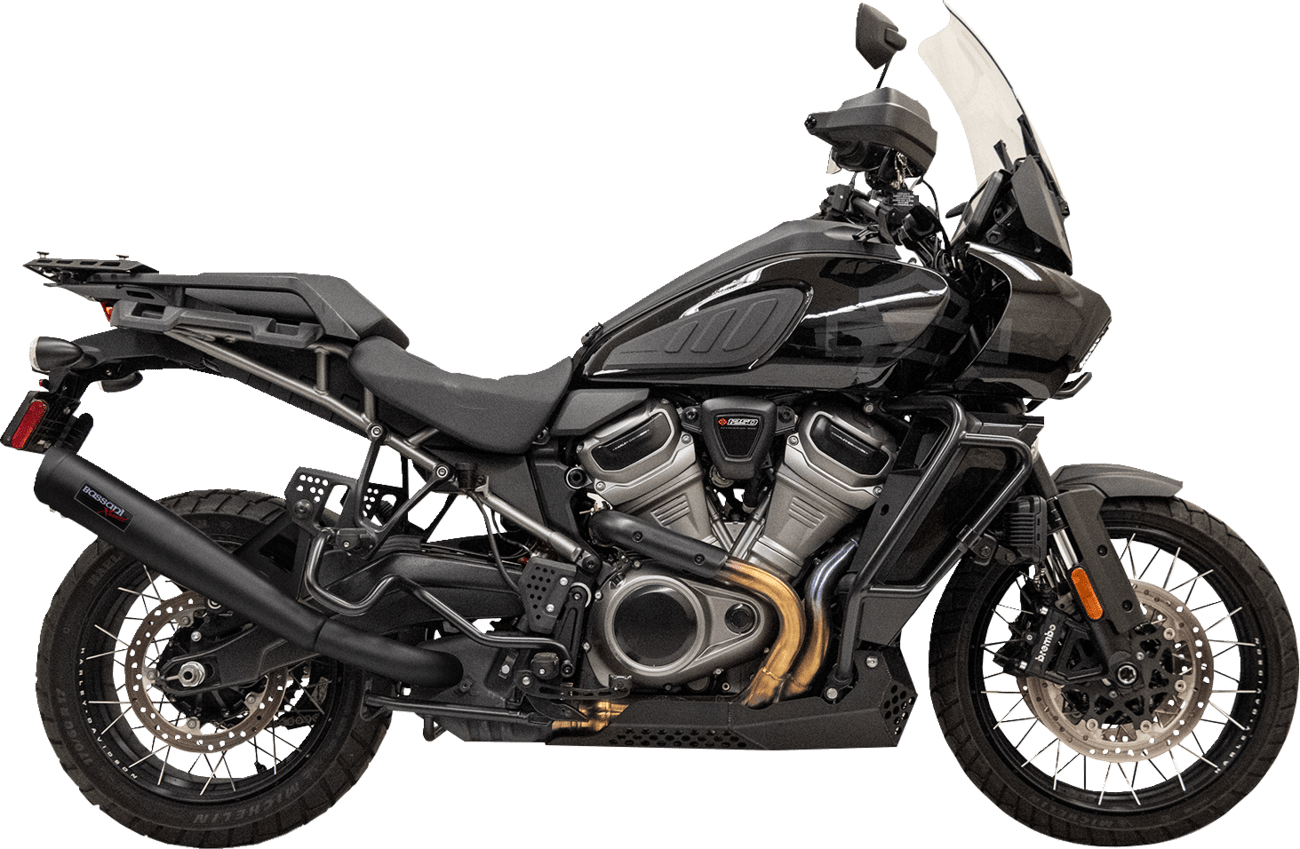 BASSANI EXHAUST-4" Stainless Steel Slip-On Exhaust - MetalCore Harley Supply