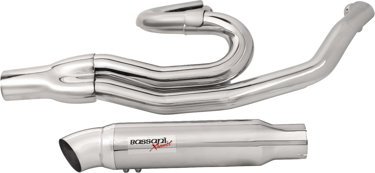 BASSANI EXHAUST-End Cap - Short Megaphone Fluted - MetalCore Harley Supply