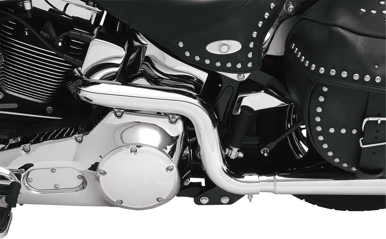 BASSANI EXHAUST-Power Curve True-Dual Crossover Header Pipes - MetalCore Harley Supply