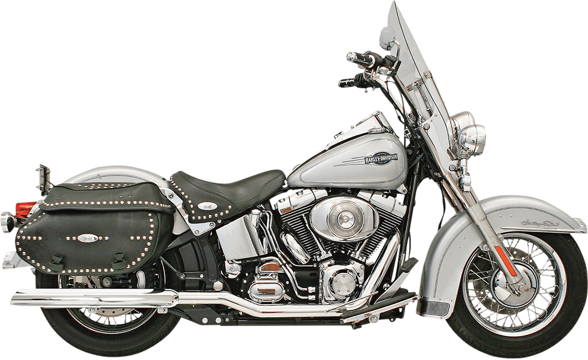 BASSANI EXHAUST-Power Curve True-Dual Crossover Header Pipes - MetalCore Harley Supply