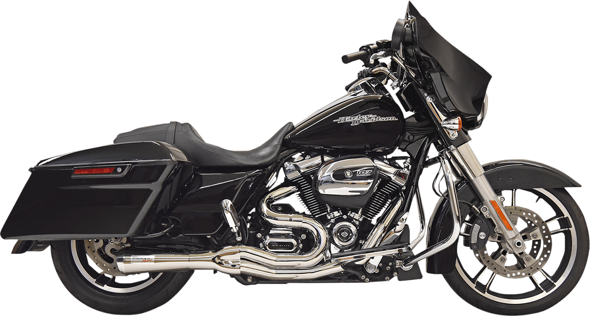 BASSANI EXHAUST-Road Rage II 2-Into-1 Mid-Length Exhaust System - MetalCore Harley Supply