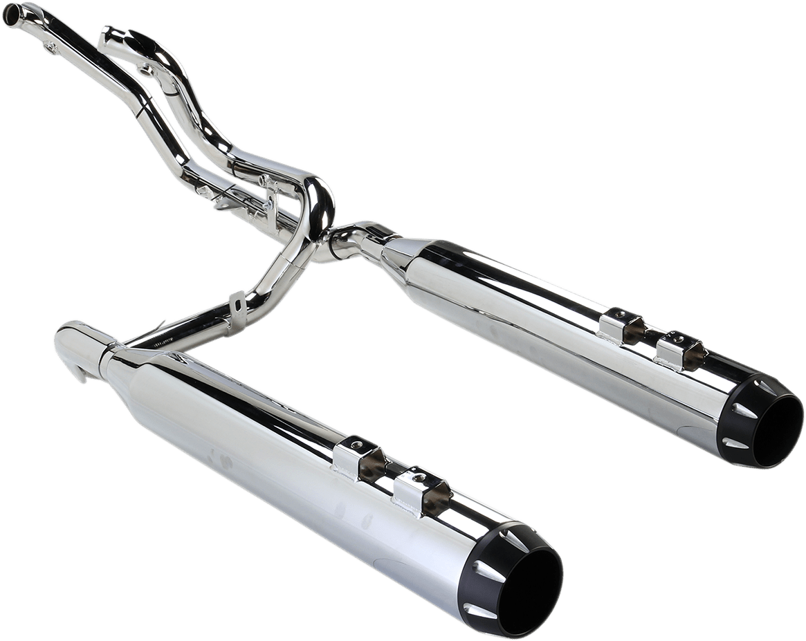 BASSANI EXHAUST-True-Dual Down Under System - MetalCore Harley Supply