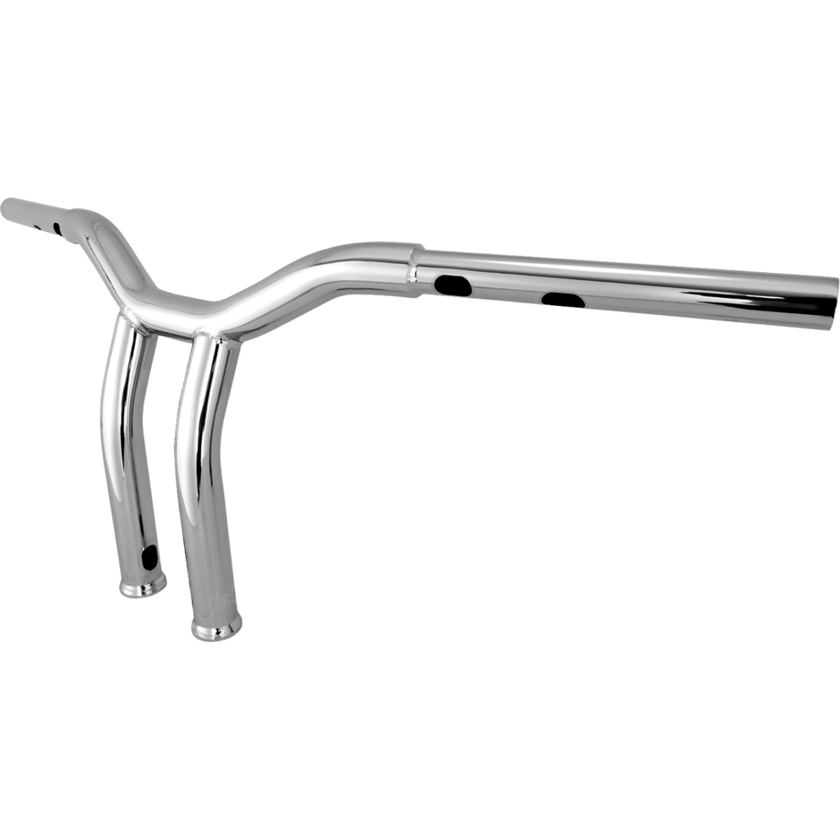 BURLY BRAND - Dominator Handlebars - Chrome 10" - view 3 - Handlebars - MetalCore Harley Supply