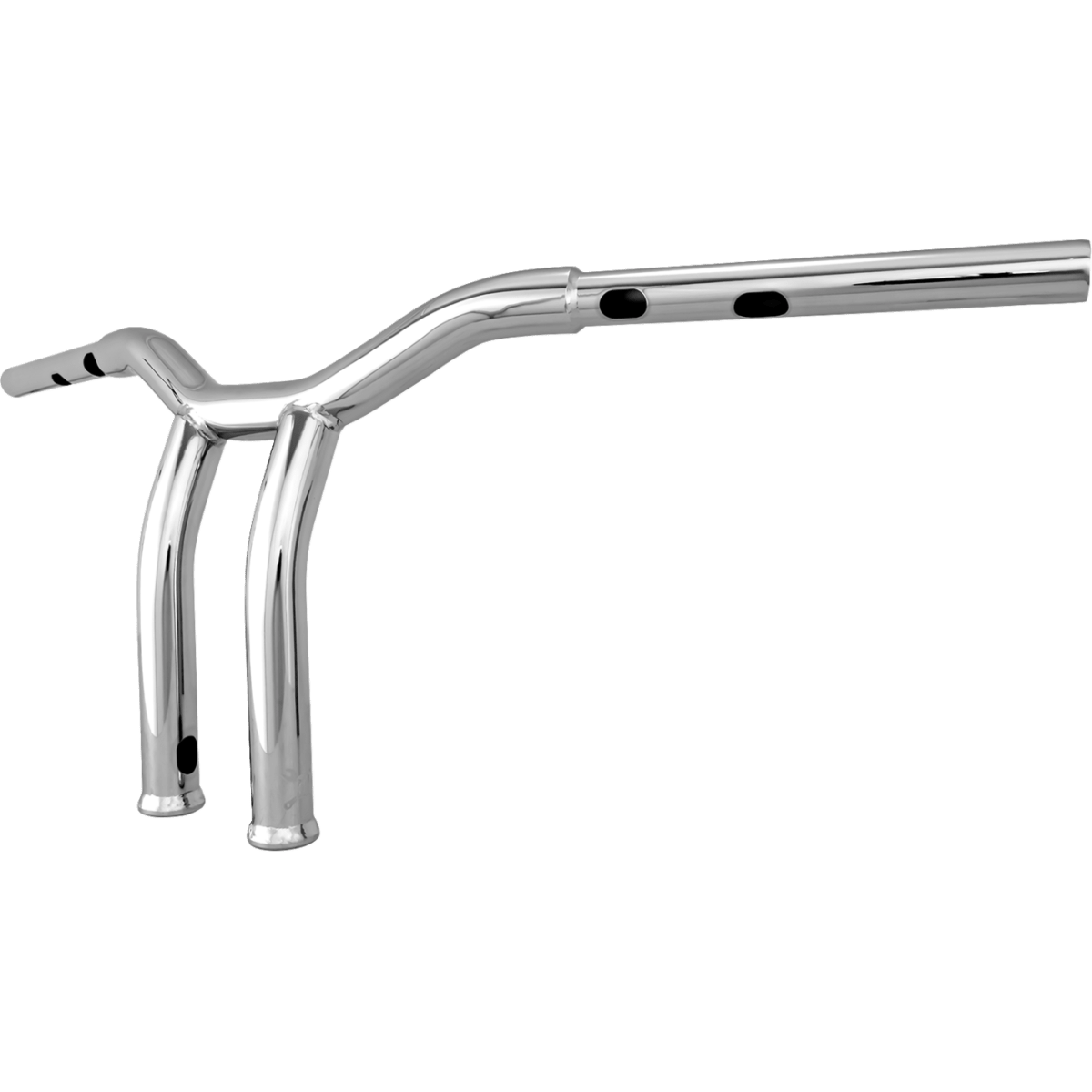 BURLY BRAND - Dominator Handlebars - Chrome 10" - view 2 - Handlebars - MetalCore Harley Supply