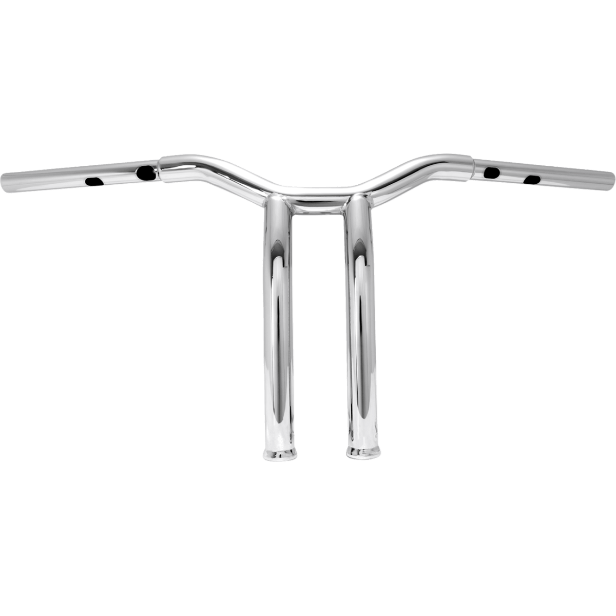 BURLY BRAND - Dominator Handlebars - Chrome 12" - Handlebars - MetalCore Harley Supply
