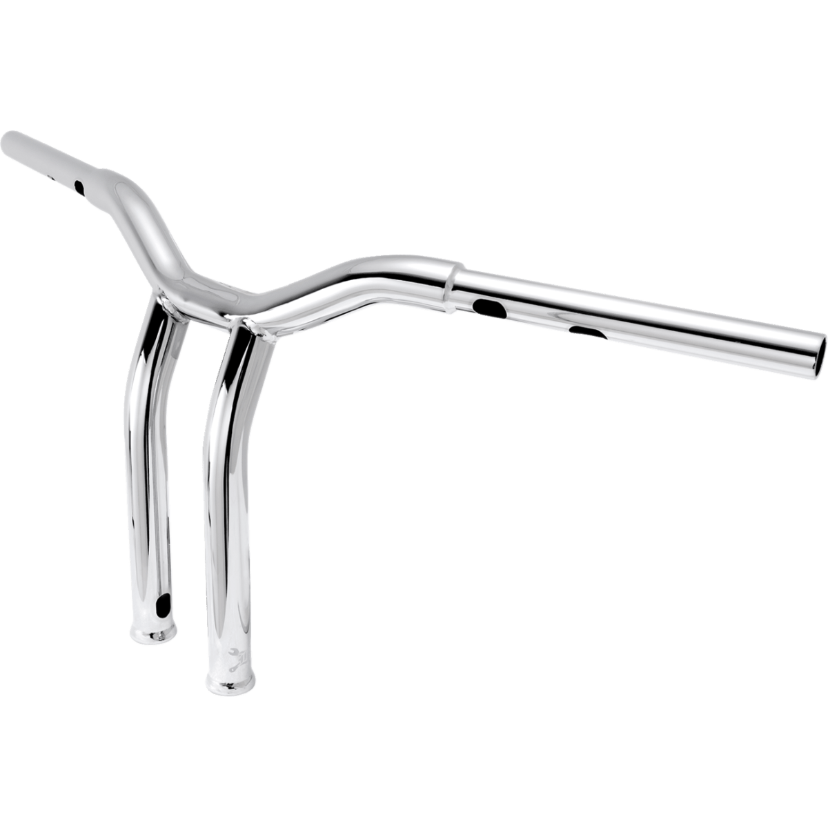BURLY BRAND - Dominator Handlebars - Chrome 12" - view 2 - Handlebars - MetalCore Harley Supply