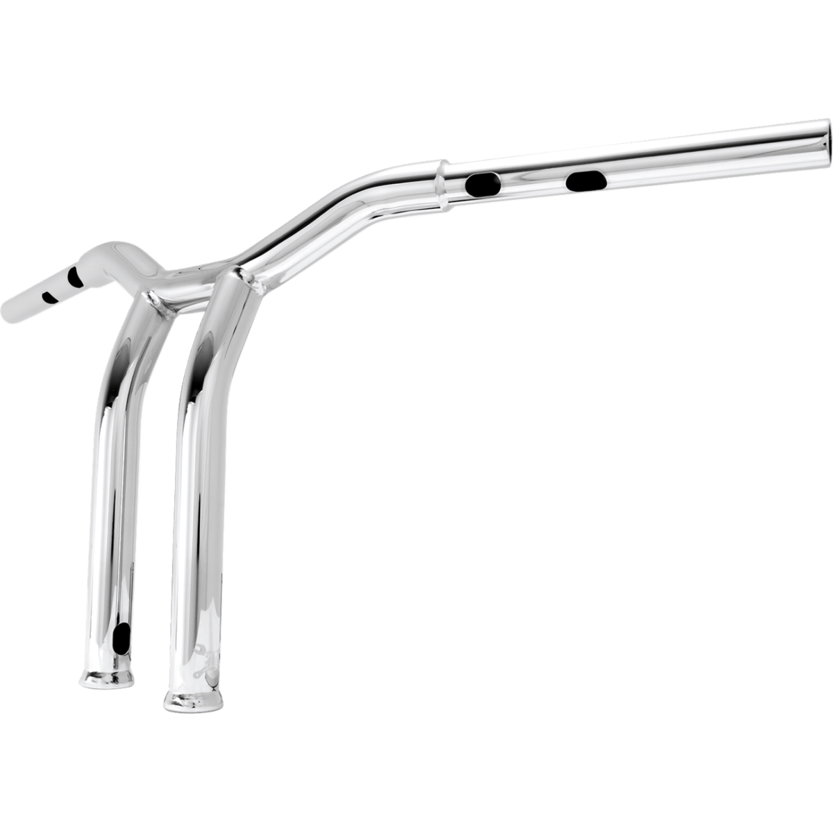 BURLY BRAND - Dominator Handlebars - Chrome 12" - view 3 - Handlebars - MetalCore Harley Supply