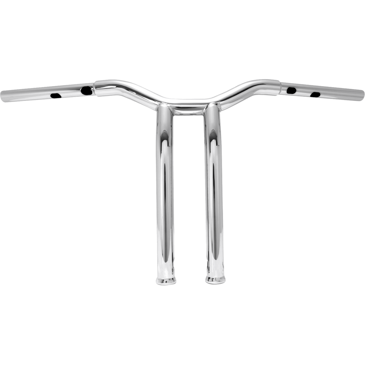 BURLY BRAND - Dominator Handlebars - Chrome 14" - Handlebars - MetalCore Harley Supply