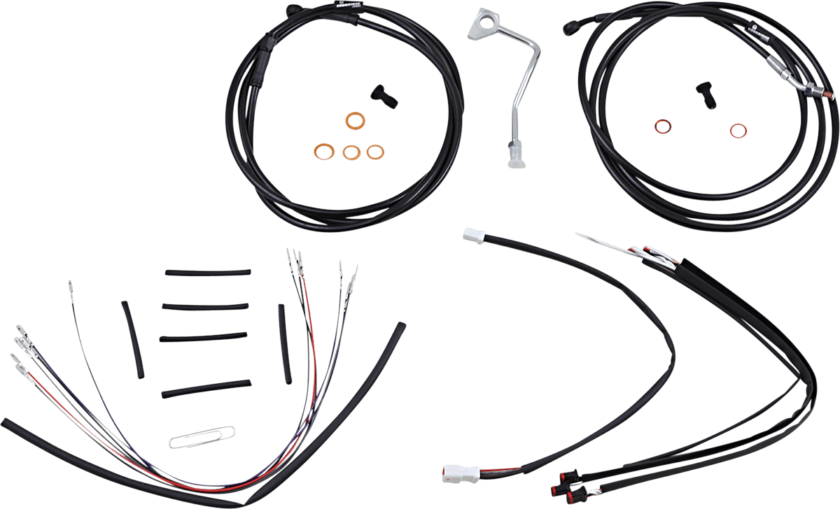 BURLY BRAND-Complete Handlebar Install Kits for Ape Hangers / '08-'16 Bagger-Handlebar Install Kits-MetalCore Harley Supply