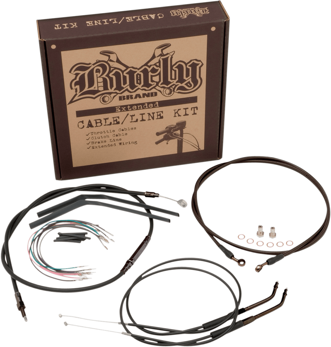 BURLY BRAND-Complete Handlebar Install Kits for T BARs / '96-'17 Dyna-Handlebar Install Kits-MetalCore Harley Supply