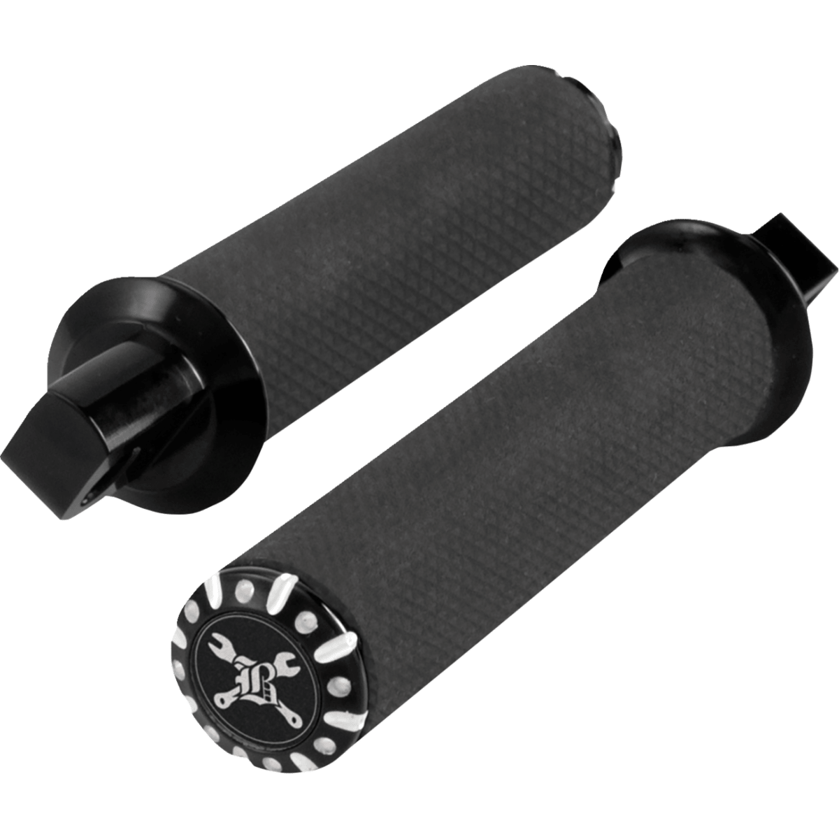 BURLY BRAND - Hawk Foot Pegs - Black Machined - Foot Pegs - MetalCore Harley Supply