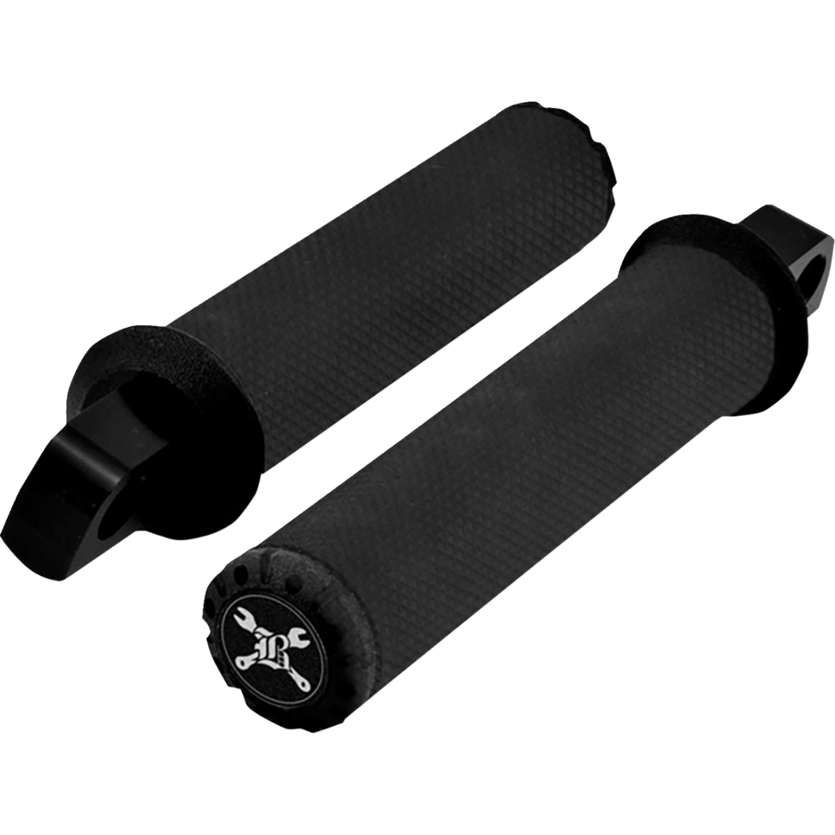 BURLY BRAND - Hawk Foot Pegs - Black Textured - Foot Pegs - MetalCore Harley Supply