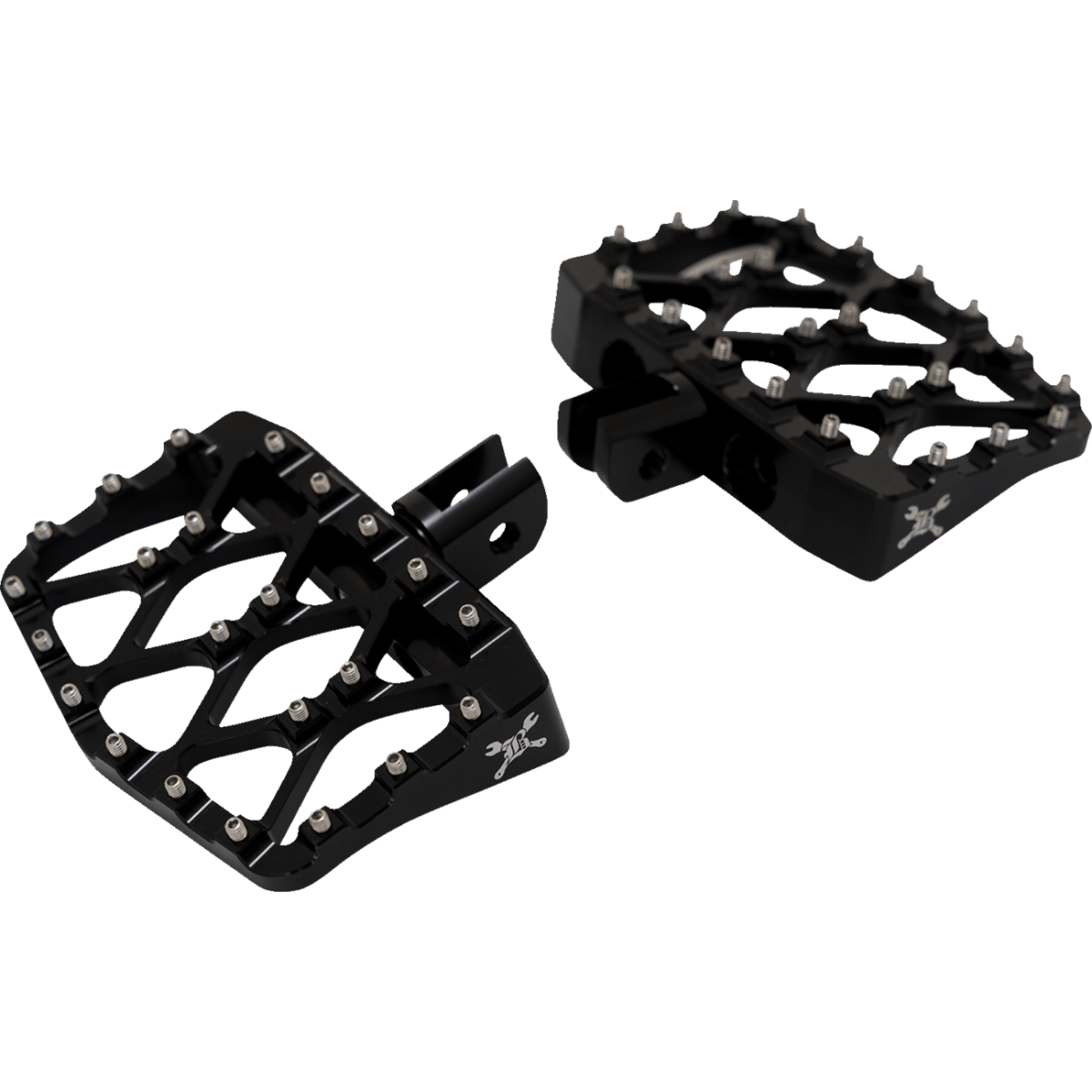 BURLY BRAND - MX Evolution Mini Floorboards - M8 Softail driver mount - Floorboards - MetalCore Harley Supply