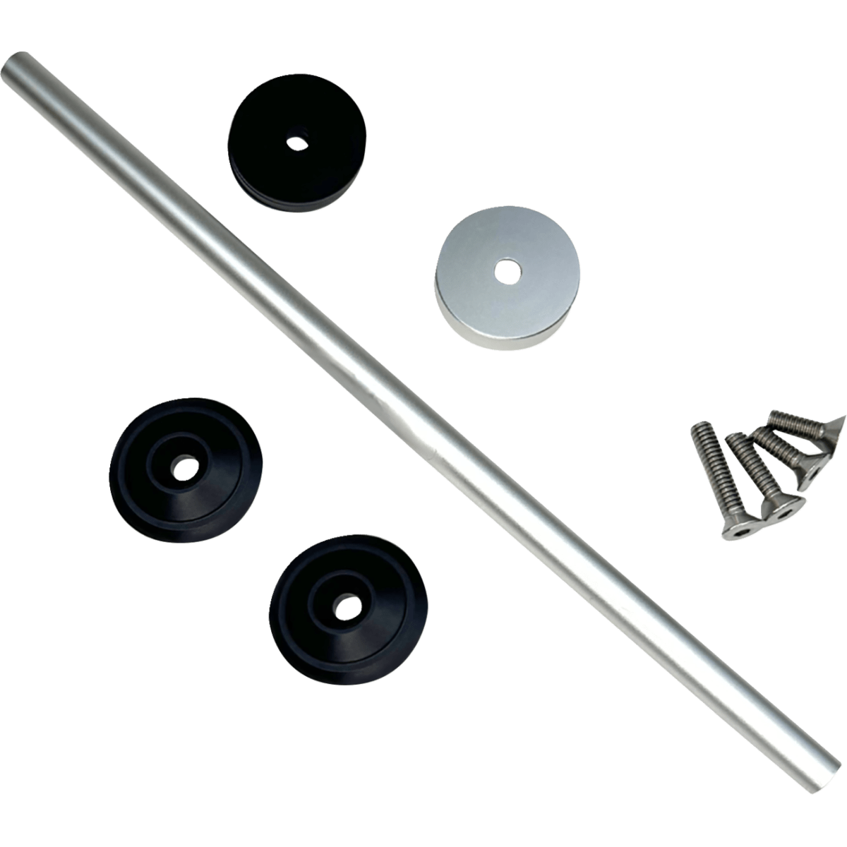 CUSTOM DYNAMICS - Front Axle Cover Kit / '18-'26 M8 Softail - Gloss Black - MetalCore Harley Supply