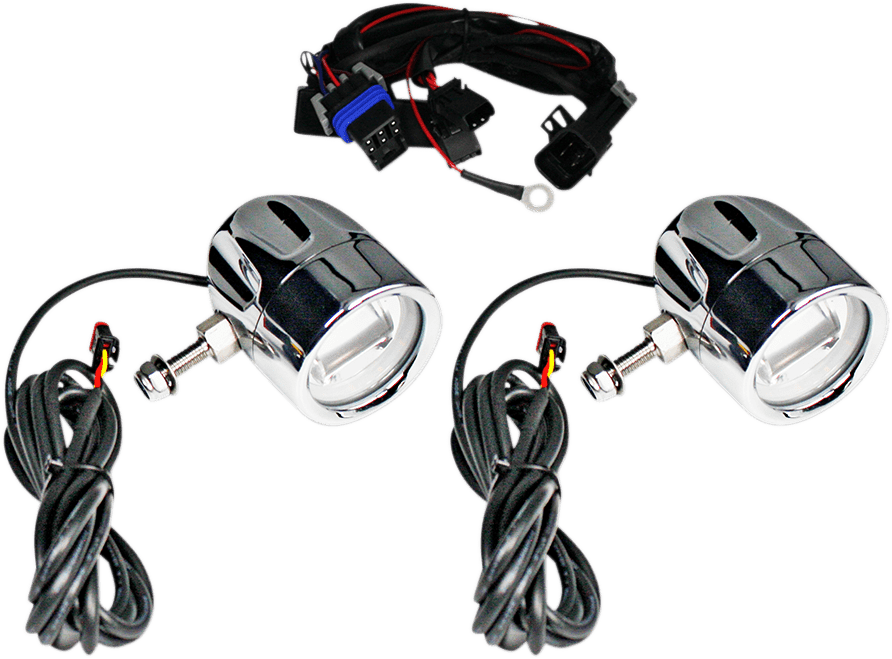 CUSTOM DYNAMICS - ProBEAMÂ® LED Halo Fog Lamps - Fog Lights - MetalCore Harley Supply