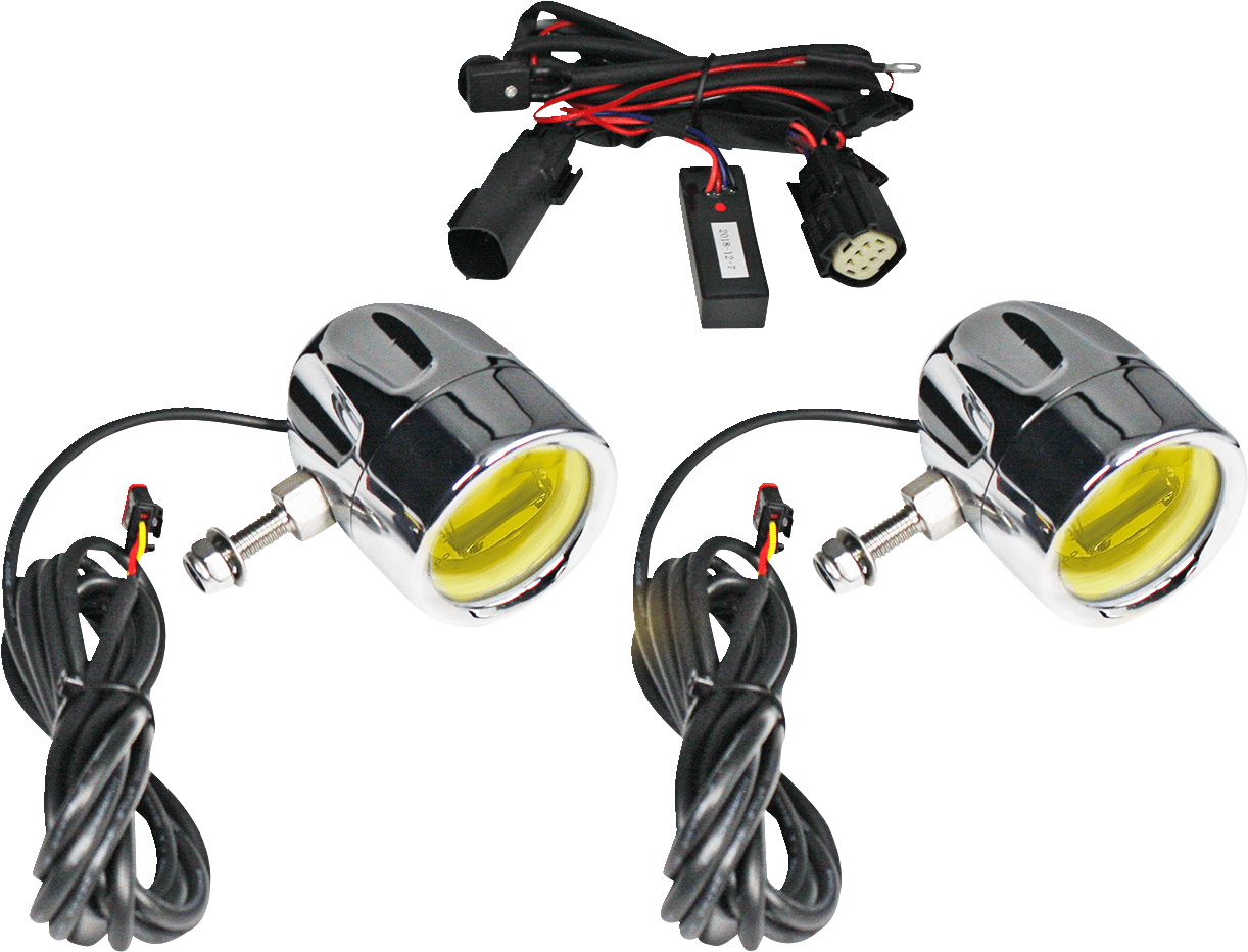 CUSTOM DYNAMICS - ProBEAMÂ® LED Halo Fog Lamps - Fog Lights - MetalCore Harley Supply