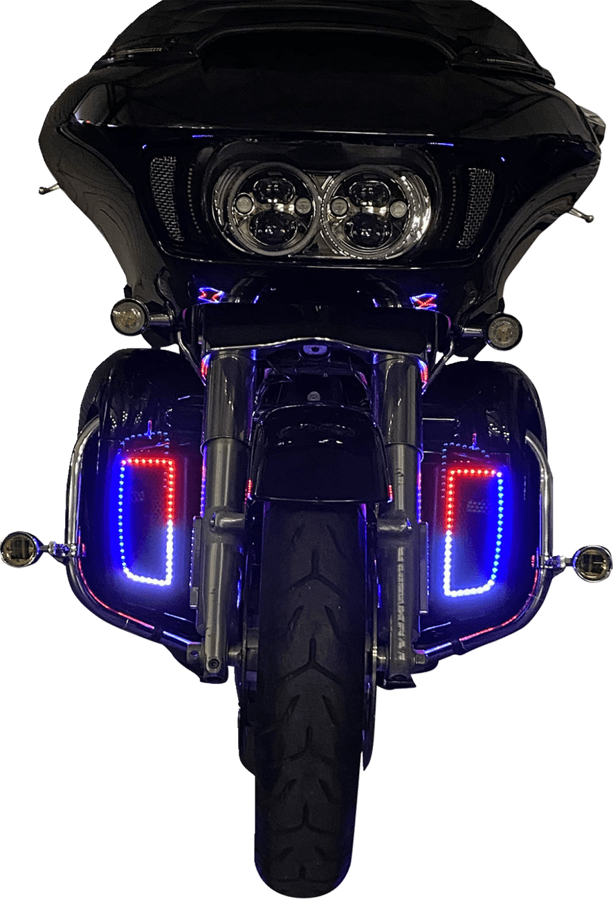 CUSTOM DYNAMICS - ProGLOW™ Color Changing LED Lower Fairing Inserts / '14 - '23 Bagger - Fairing Vent - MetalCore Harley Supply